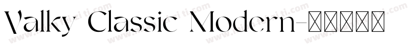 Valky Classic Modern字体转换